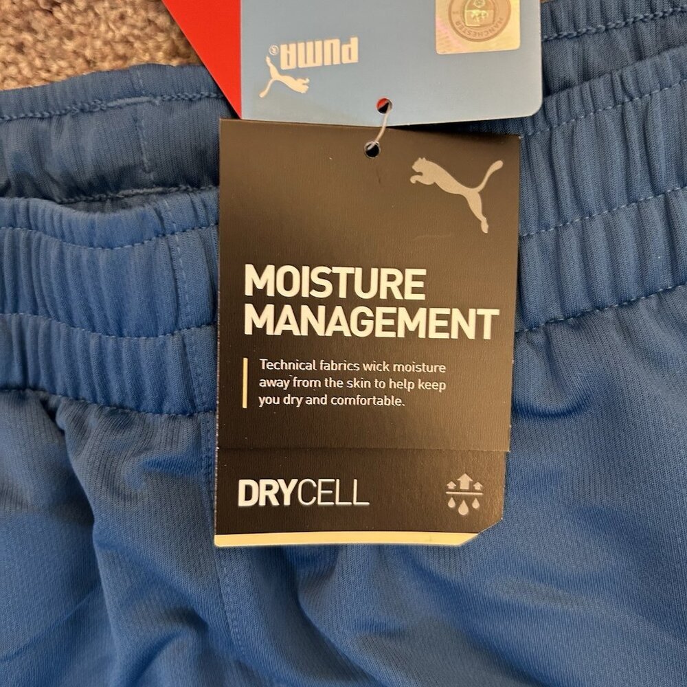 Puma Manchester City Men's Training Soccer Shorts Blue Size M - Medium - NWT $45 - Picture 11 of 16